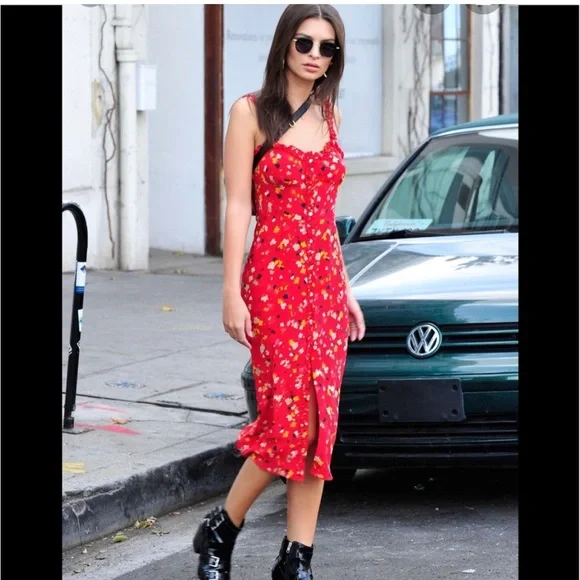 Réalisation Par Juliet Rouge Fleur Dress size Small - Picture 4 of 16